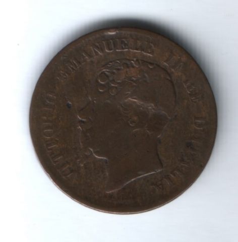 5 чентезимо 1862 г. Италия