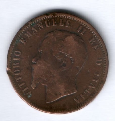 10 чентезимо 1866 г. Италия
