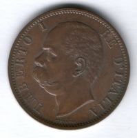 10 чентезимо 1894 г. AUNC Италия