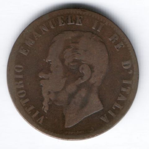 10 чентезимо 1867 г. H Италия