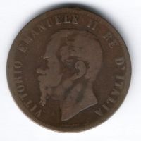 10 чентезимо 1867 г. H Италия