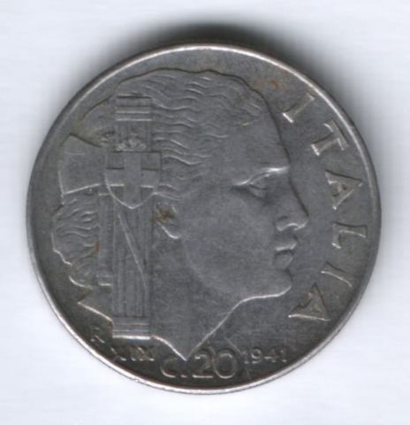 20 чентезимо 1941 г. Италия
