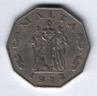 50 центов 1972 г. Мальта