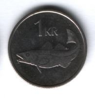 1 крона 1994 г. Исландия