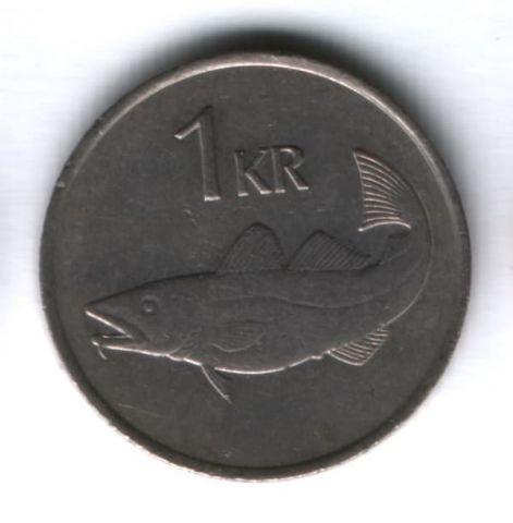 1 крона 1984 г. Исландия