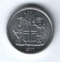 1 крона 1977 г. Исландия