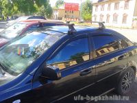 Багажник на крышу Chevrolet Lacetti (sedan, hatchback), Атлант, прямоугольные дуги, опора E