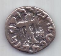 драхма  80-60 гг до н.э. Аполлодот II. Бактрия