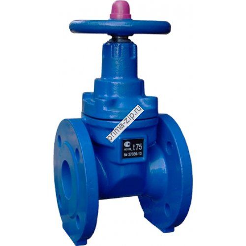 30ч39р Ду400 Ру10 - ЗАДВИЖКА С ОБРЕЗИНЕННЫМ КЛИНОМ