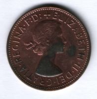 1 пенни 1967 г. Великобритания