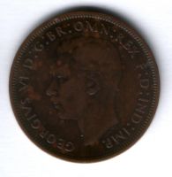 1 пенни 1947 г. Великобритания