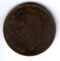 1 пенни 1947 г. Великобритания