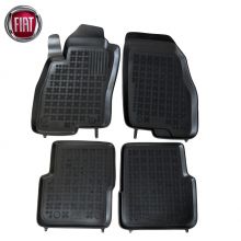 Коврики Fiat Punto от 2012 - 2018 в салон резиновые Rezaw Plast (Польша) - 4 шт.