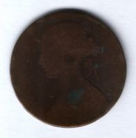 1 пенни 1867 г. Великобритания