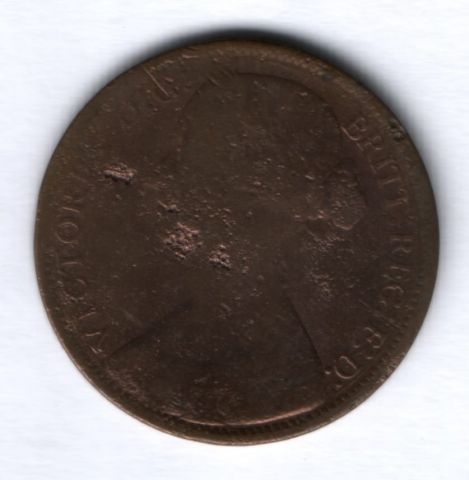 1 пенни 1861 г. Великобритания