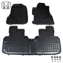 Коврики Honda Civic VII от 2001 - 2005 5D  в салон резиновые Rezaw Plast (Польша) - 3 шт.