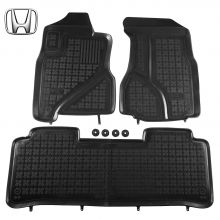 Коврики Honda CR-V II от 2002 - 2006 в салон резиновые Rezaw Plast (Польша) - 3 шт