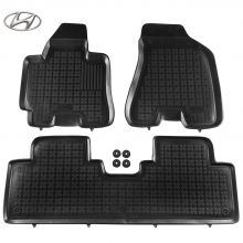 Коврики Hyundai Tucson от 2004 - 2009 в салон резиновые Rezaw Plast (Польша) - 3 шт.