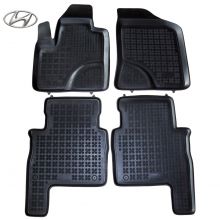 Коврики Hyundai Santa Fe II от 2006 - 2012 в салон резиновые Rezaw Plast (Польша) - 4 шт.