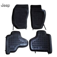 Коврики Jeep Cherokee IV от 2008 - 2013 в салон резиновые Rezaw Plast (Польша) - 4 шт.