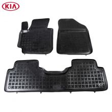 Коврики Kia Soul II от 2014 - 2019 в салон резиновые Rezaw Plast (Польша) - 3 шт.