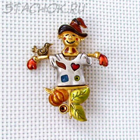 Брошь "Пугало огородное" (KC США)