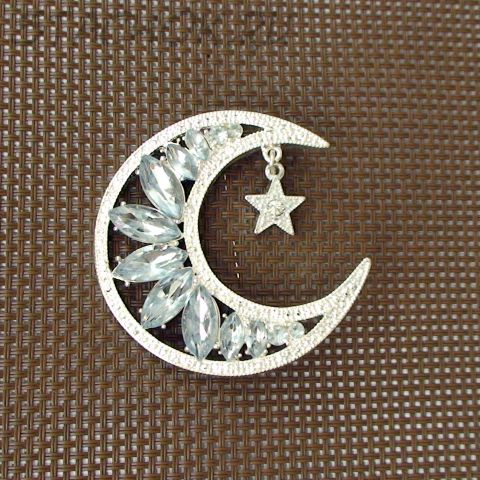 Брошь "Полумесяц и звездочка" (США)