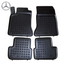 Коврики Mercedes CLA (C117) от 2013 - 2018 в салон резиновые Rezaw Plast (Польша) - 4 шт.