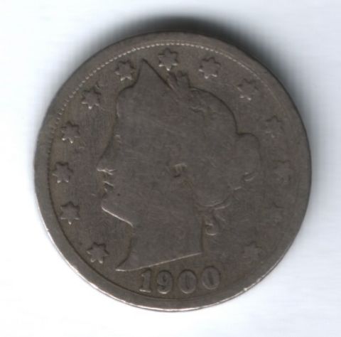 5 центов 1900 г. США