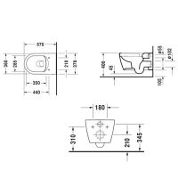 схема унитаза Duravit ME by Starck 252909