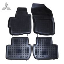 Коврики Mitsubishi Outlander II от 2006 - 2012 в салон резиновые Rezaw Plast (Польша) - 4 шт.