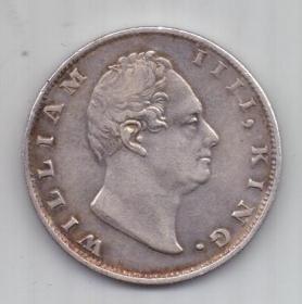 1 рупия 1835 г. AUNC Индия (Великобритания)