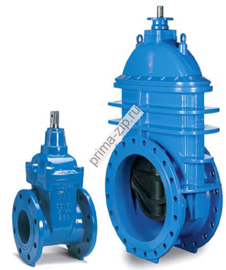 AVK Задвижка с обрезиненным клином длинная ДУ 400 Pn 10/16