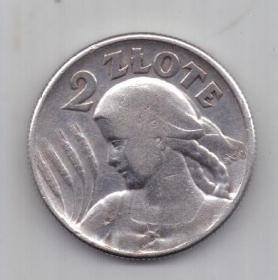 2 злотых 1925 года XF Польша