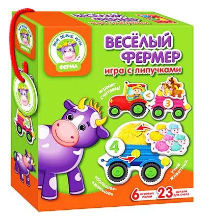 Игра настольная с липучками Веселый фермер