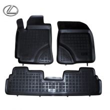 Коврики Lexus GX II от 2009 - 2018 в салон резиновые Rezaw Plast (Польша) - 3 шт.