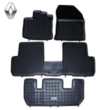 Коврики Renault Lodgy от 2012 7-мест в салон резиновые Rezaw Plast (Польша) - 4 шт.