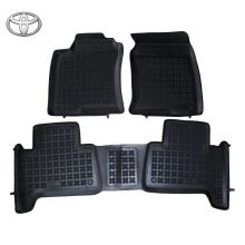 Коврики Toyota Land Cruiser Prado 120 от 2002 - 2009 в салон резиновые Rezaw Plast (Польша) - 3 шт.