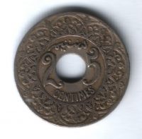 25 сантимов 1921 г. Марокко