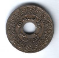 25 сантимов 1921 г. Марокко