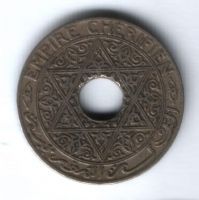 25 сантимов 1921 г. Марокко
