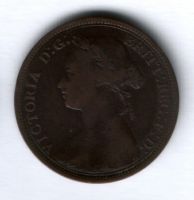 1/2 пенни 1879 г. Великобритания
