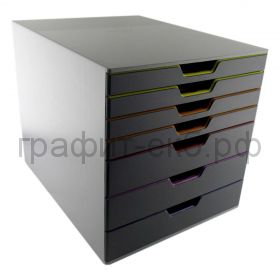 Бокс с 7 подд.закрытый цветной Durable 7607-27