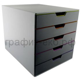 Бокс с 5 подд.закрытый цветной Durable 7605-27