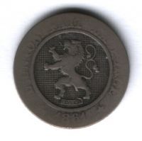 10 сантимов 1861 г. Бельгия