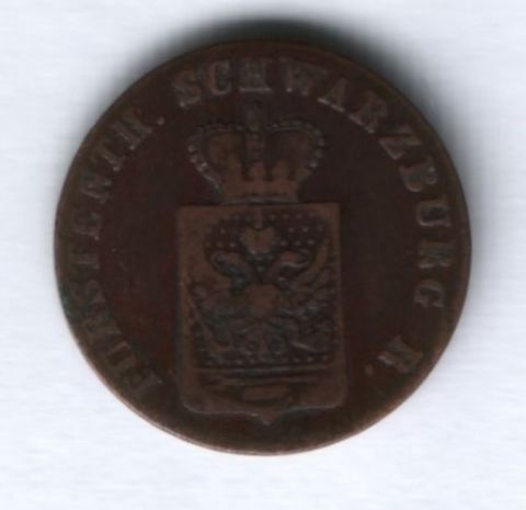 1 пфенниг 1842 г. Швацбург (Schwarzburg), Германия