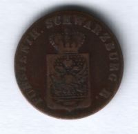 1 пфенниг 1842 г. Швацбург (Schwarzburg), Германия