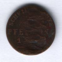 1 пфенниг 1842 г. Швацбург (Schwarzburg), Германия