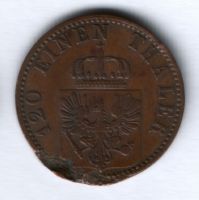 3 пфеннига 1867 г. Пруссия