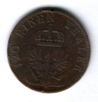 3 пфеннига 1863 г. Пруссия
